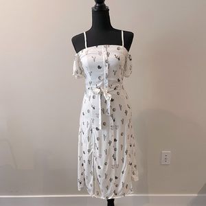 Urban Revivo off the shoulder midi button-down dress, sz S